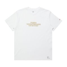 Футболка Stussy x The Heartbreakers Белый/Золотой