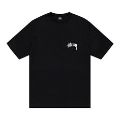 Плюшевая футболка Stussy Черная