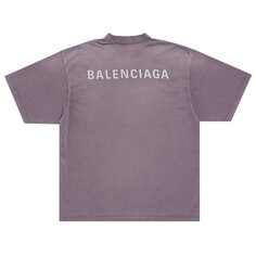 Футболка среднего кроя Balenciaga Фиолетовый