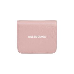 Визитница Balenciaga Cash с клапаном, Розовый/Белый