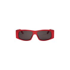 Balenciaga Солнцезащитные очки в литой оправе со светодиодной подсветкой, красные