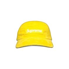 Вельветовая кепка Supreme Fine Wale Camp, Желтая