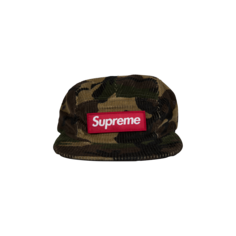 Вельветовая кепка Supreme Camo Woodland Camo