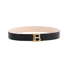 Ремень Balmain с логотипом B, черный