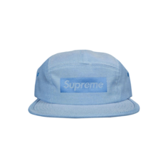 Кепка Supreme из жаккардовой коробки с логотипом, темно-синяя
