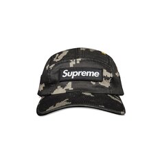 Кепка Верховного военного лагеря Черный русский камуфляж Supreme