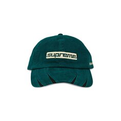 Козырек Supreme Jagged, 6-панельный, темно-бирюзовый