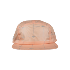 Нейлоновая кепка Supreme x Lacoste со светоотражающей сеткой, цвет Персик