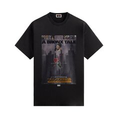 Винтажная футболка Kith For A Bronx Tale с японским плакатом Черная