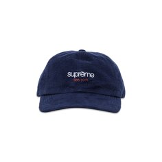 Рубашка из стираной фланели Supreme с 6 панелями, темно-синий