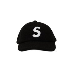 Сумка Supreme из вареной шерсти с логотипом S, 6 панелей, черный