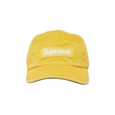 Твиловая кепка Supreme из ткани чинос, Желтая