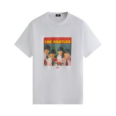 Винтажная футболка Kith For The Beatles Red Roses, цвет Белый