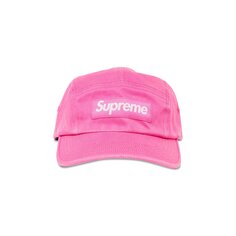 Твиловая кепка Supreme из ткани чинос, розовая