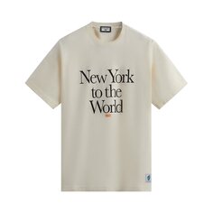 Футболка с девизом Kith New York To The World Sandrift