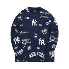 Футболка с длинными рукавами Kith For The New York Yankees темно-синего цвета