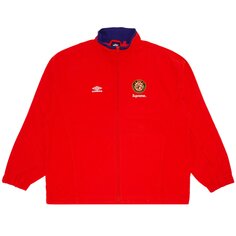 Спортивная куртка Supreme x Umbro из хлопка Ripstop, цвет Красный