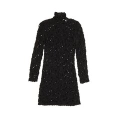 Платье с воротником-стойкой Bottega Veneta Salon 02, цвет Черный