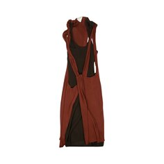 Платье-свитер в стиле деконструкции Bottega Veneta, цвет Коричневый
