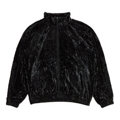 Спортивная куртка Supreme из бархатного бархата, цвет Черный