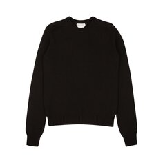 Пуловер с круглым вырезом Bottega Veneta, черный