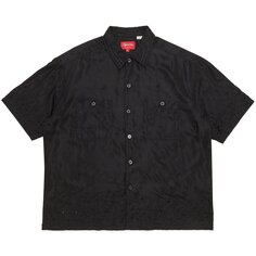 Рубашка с короткими рукавами и вышивкой Supreme Nouveau, цвет Черный
