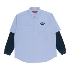 Рабочая рубашка Supreme Thermal с рукавами, светло-голубая
