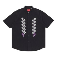 Рубашка с короткими рукавами Supreme Needlepoint, черная