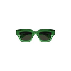 Солнцезащитные очки Bottega Veneta Hinge Square, Зеленые