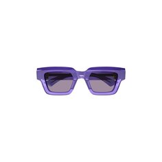 Солнцезащитные очки Bottega Veneta в прямоугольной оправе, фиолетовые