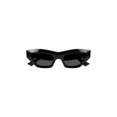 Солнцезащитные очки Bottega Veneta в оправе кошачий глаз, черные