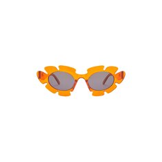 Солнцезащитные очки кошачий глаз Loewe Paulas Ibiza Flower, цвет блестящий оранжевый/дымчатый