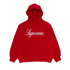 Толстовка с капюшоном Supreme с рельефным рисунком, цвет Красный