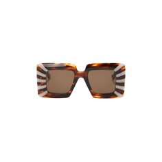 Loewe Квадратные солнцезащитные очки, Гавана/Коричневые