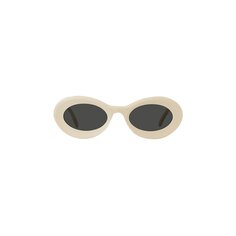 Овальные солнцезащитные очки Ibiza от Loewe Paula, цвет слоновой кости/дымчатый