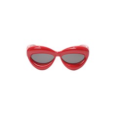Loewe Завышенные солнцезащитные очки кошачий глаз, цвет блестящий красный/дымчатый