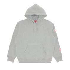 Толстовка с капюшоном и рукавами Supreme, Heather Grey