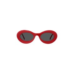 Овальные солнцезащитные очки Ibiza от Loewe Paula, цвет блестящий красный/дымчатый