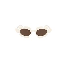 Солнцезащитные очки кошачий глаз Loewe Paulas Ibiza Flower, цвет Белый/коричневый