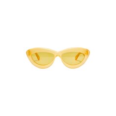 Солнцезащитные очки Loewe Curvy, Shiny Yellow/Roviex