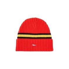 Кашемировая шапка Supreme Stripe, цвет Красный