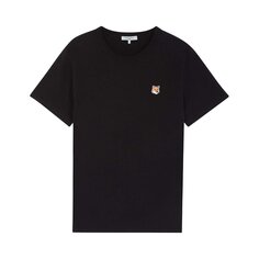 Классическая футболка Maison Kitsuné Fox Head Patch, цвет Черный