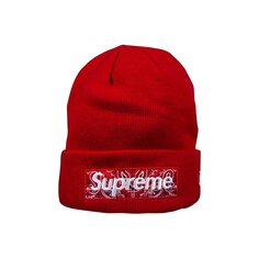 Шапка-бини Supreme x New Era Bandana Box Logo, цвет Красный