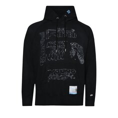 Комбинированный пуловер с капюшоном Maison Mihara Yasuhiro, цвет Черный