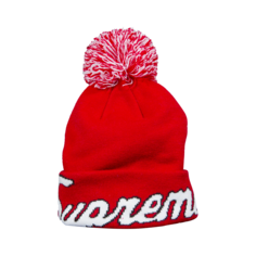 Шапка-бини Supreme x New Era Script, красная