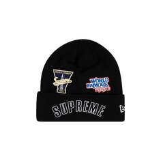 Шапка-бини Supreme x New Era x Championship, черная