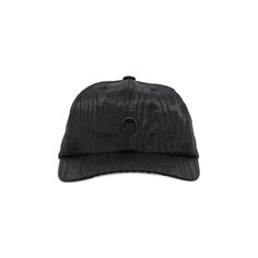 Муаровая кепка Marine Serre с вышивкой, цвет Черный