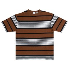 Рубашка в полоску с короткими рукавами Burberry, цвет Темная береза