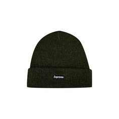 Шапка-бини Supreme из мохера Оливковая