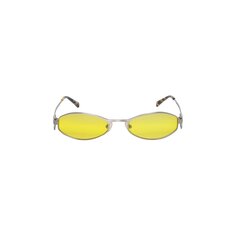 Солнцезащитные очки Marine Serre x Vuarnet в овальной оправе, Желтые